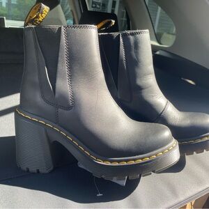 Dr. Martens Black Heeled Chelsea Boot